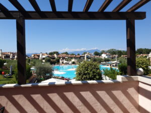 Poolblick von der Terrasse